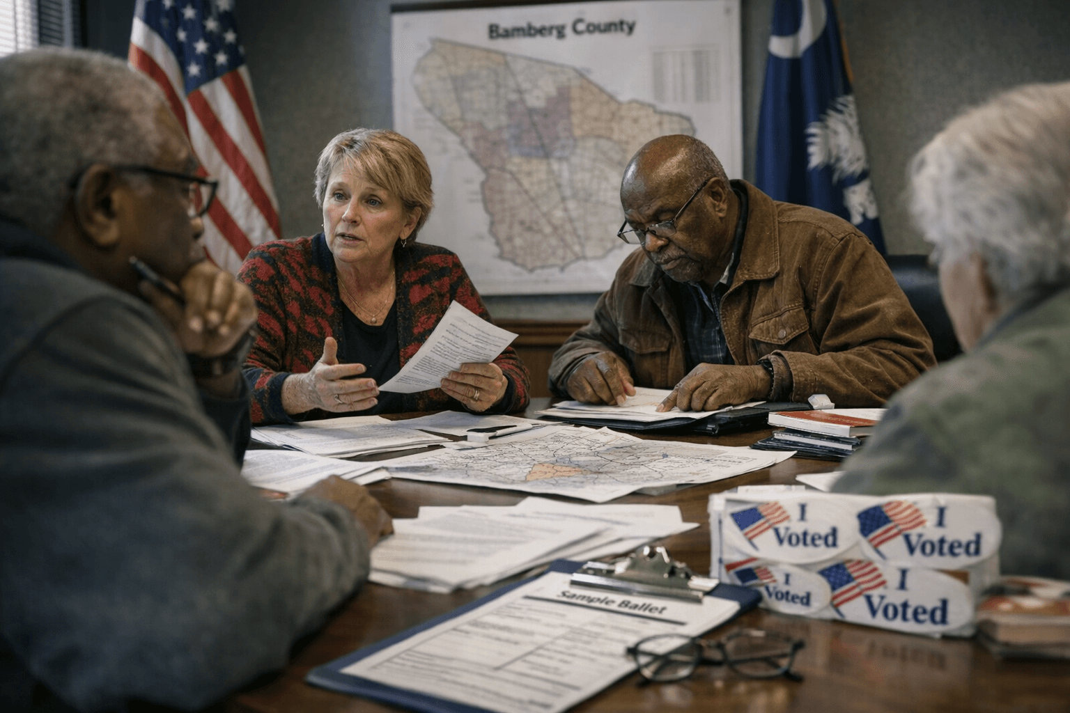 Bamberg County voter board met to review schedules and services