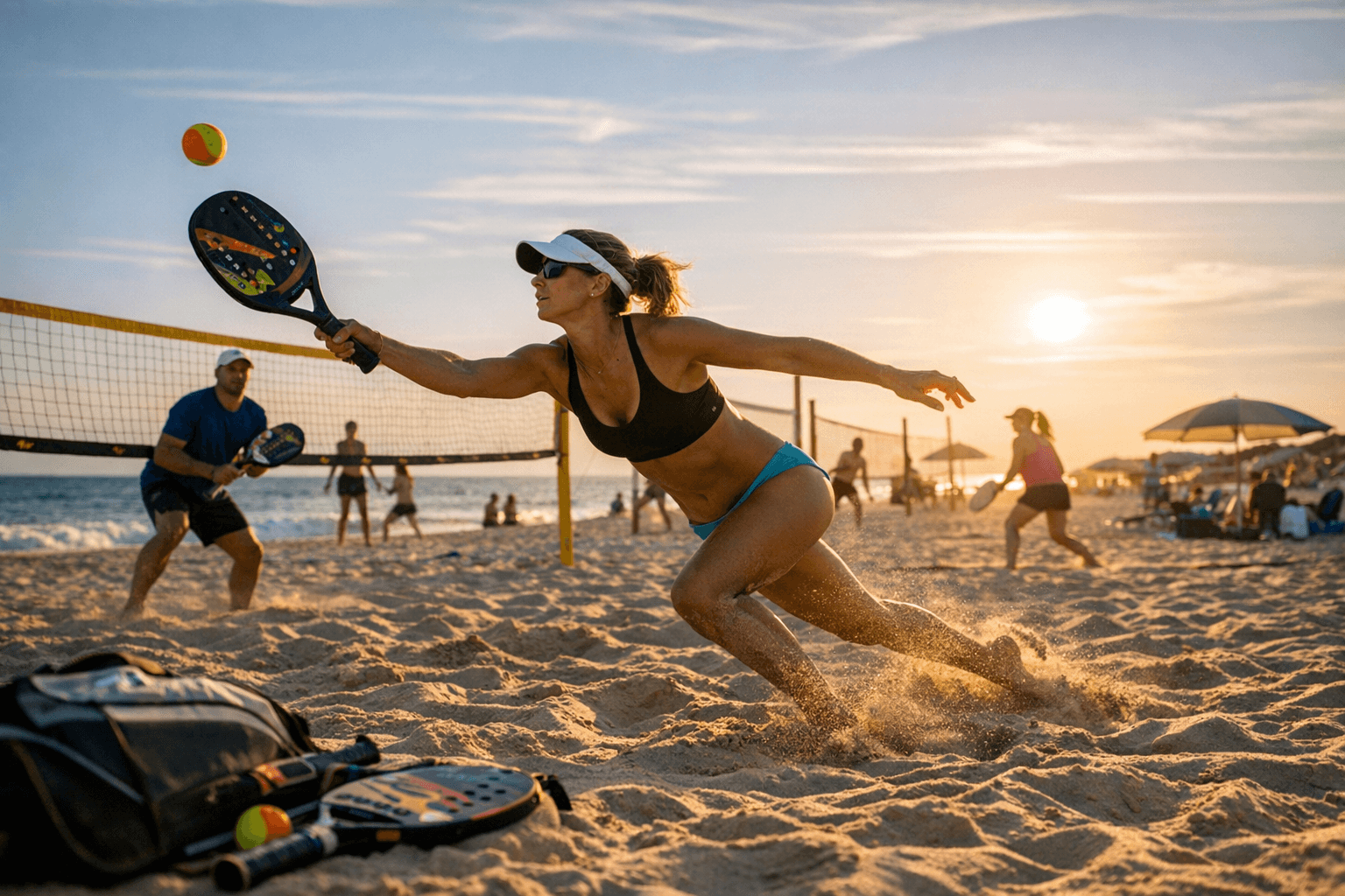 Beach tennis surges across the Hamptons with summer clinics