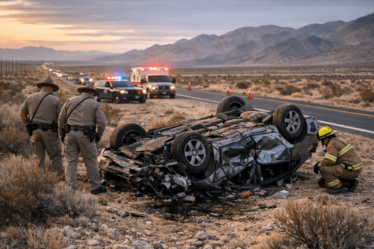 Driver killed in single-vehicle rollover on U.S. 95 in Nye County