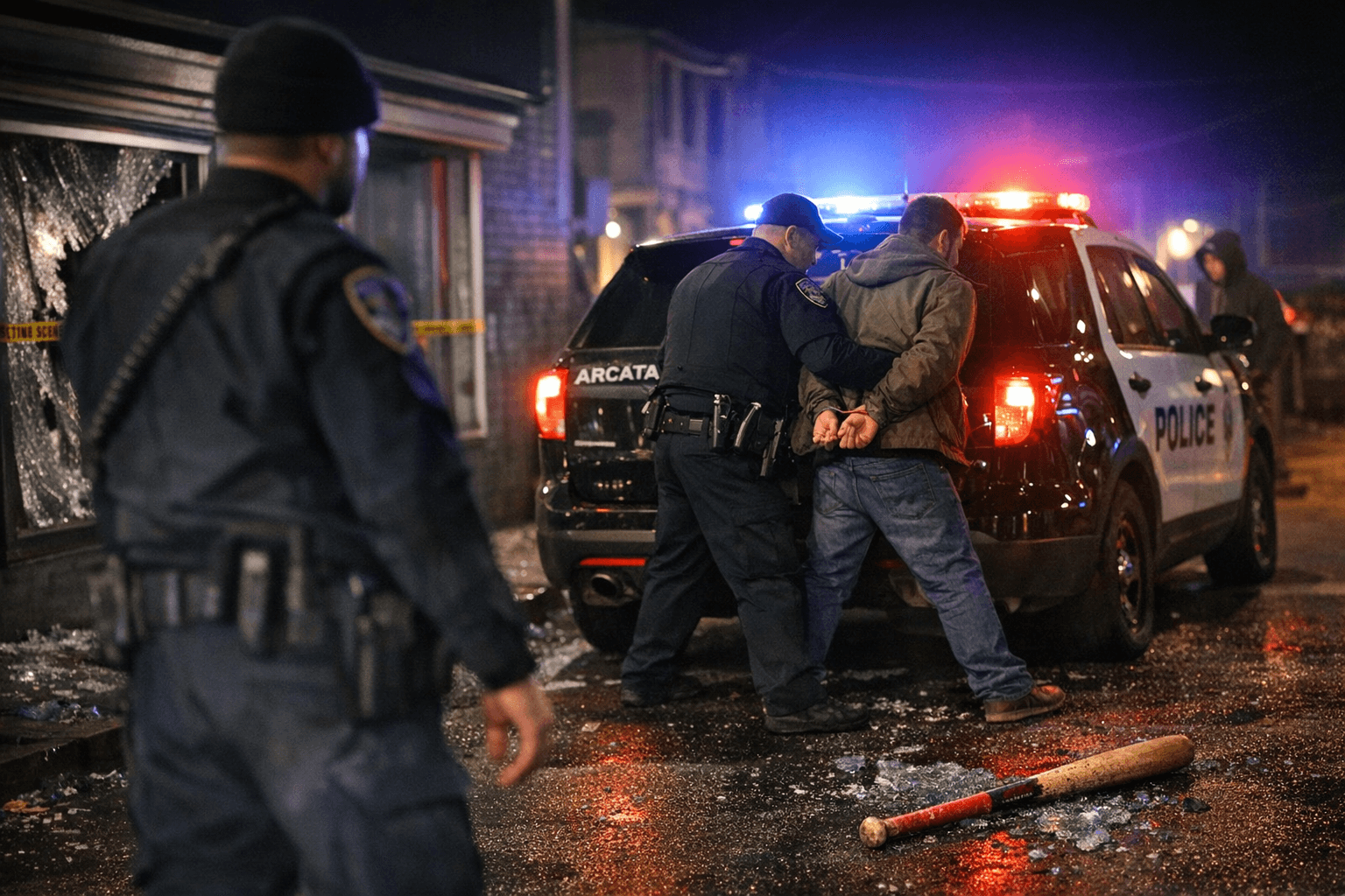 Arcata police log: 24 calls include assault, arrest, vandalism