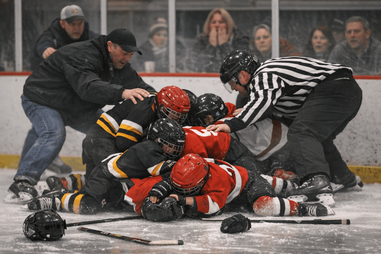 Mites on Ice brawl sparks safety reviews and policy questions