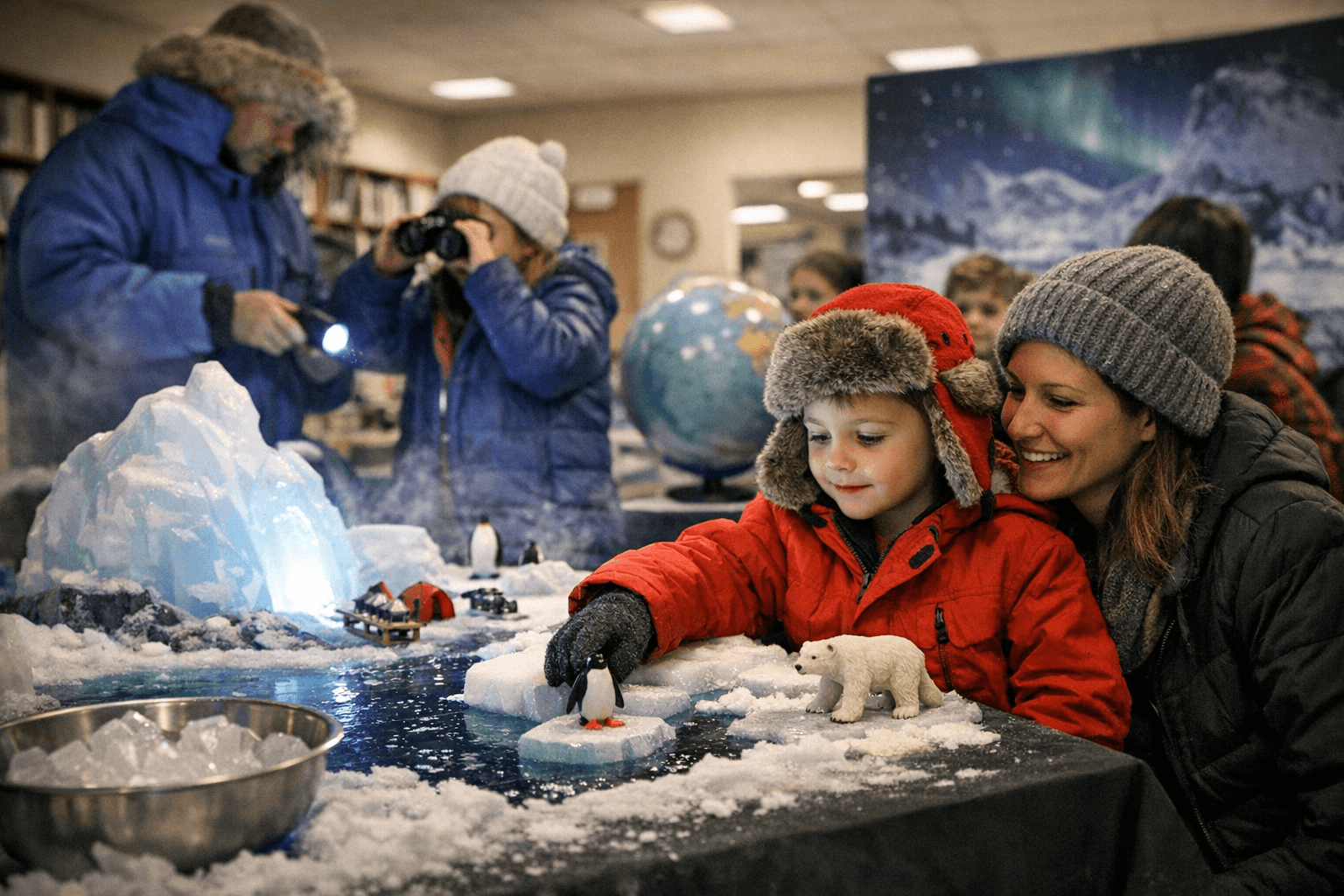 Cumming Library hosts hands-on polar exploration for families