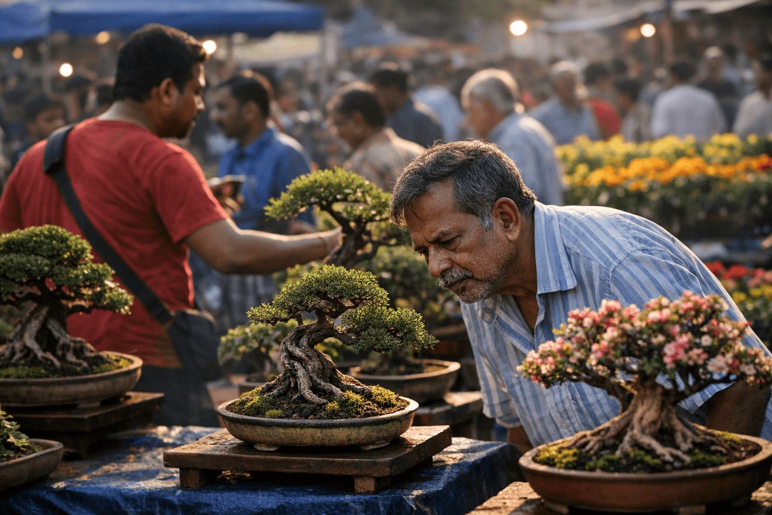 Howrah flower fair draws crowds as bonsai buzz grows in community