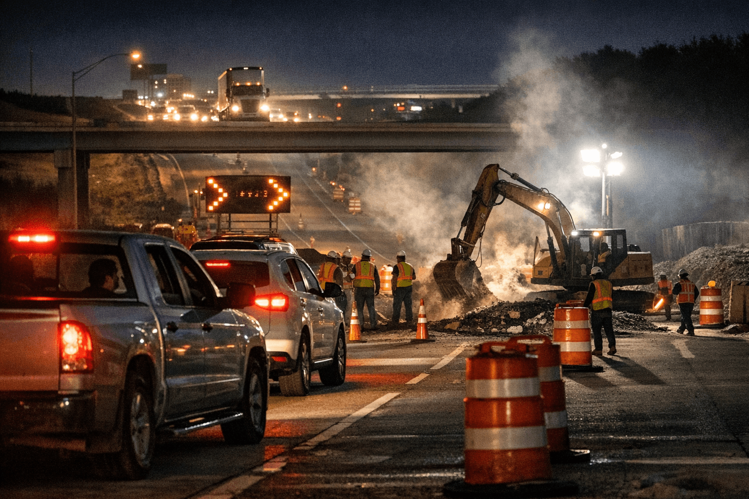 Night and day lane closures on I-30 affect Rockwall commuters
