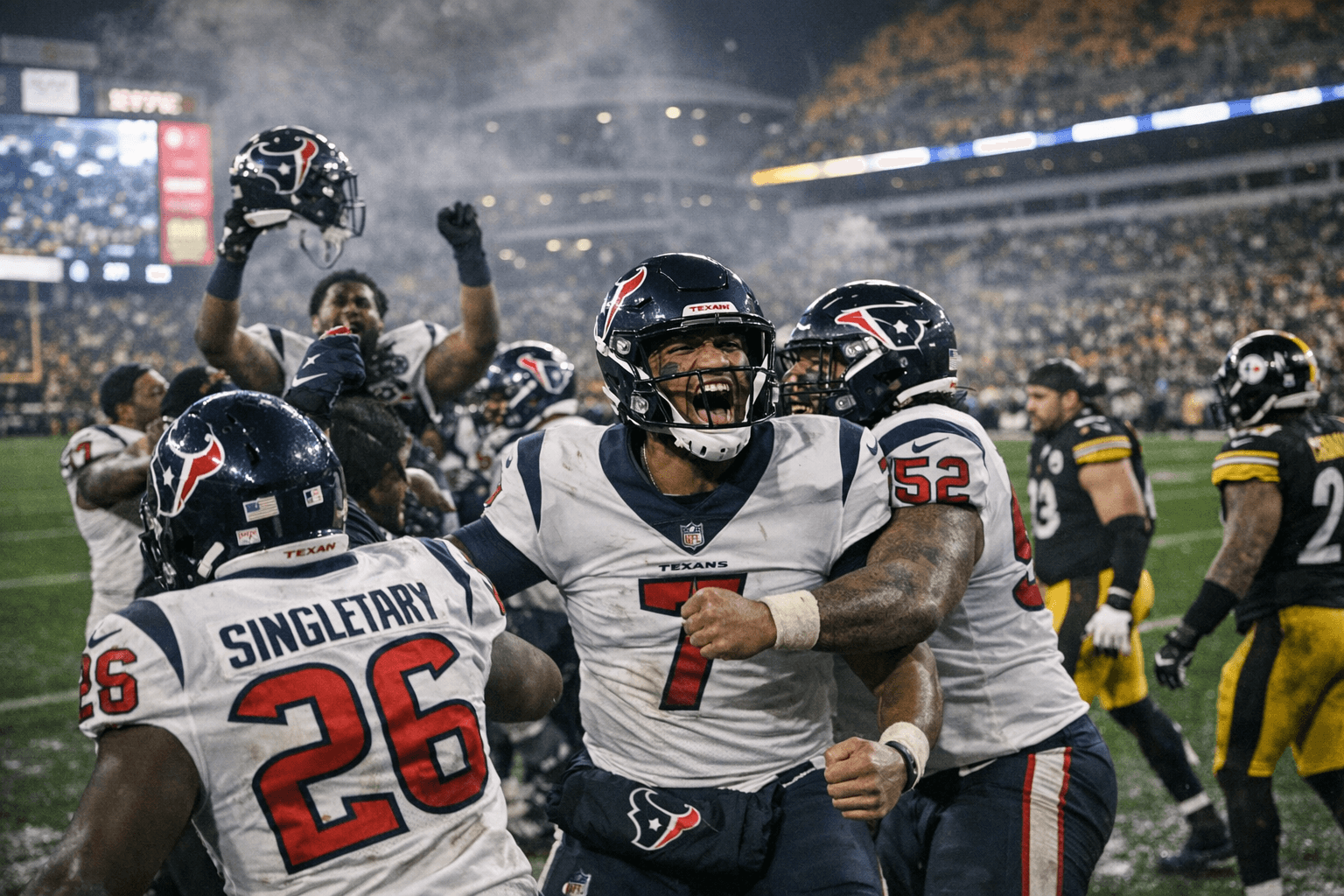 Texans secure franchise first road playoff win, beat Steelers