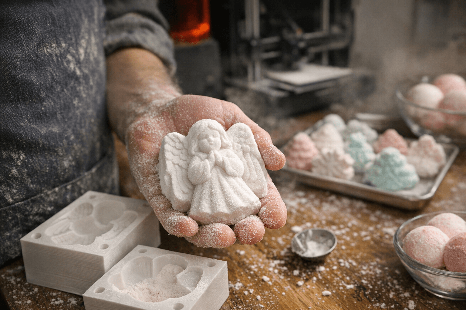 New 3D angel bath bomb mold boosts seasonal design options