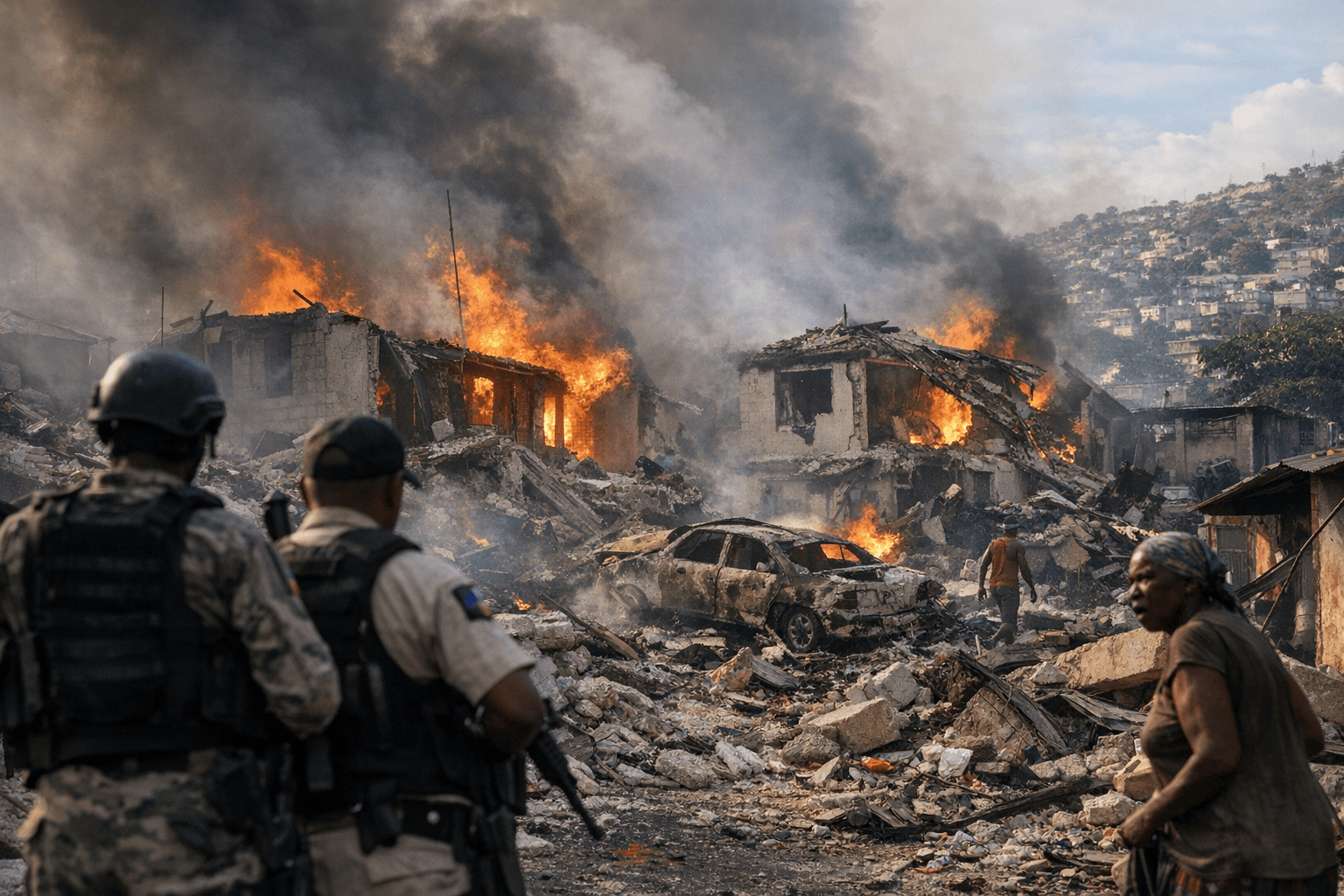 Haitian forces reported to bomb three houses linked to gang leader Barbecue
