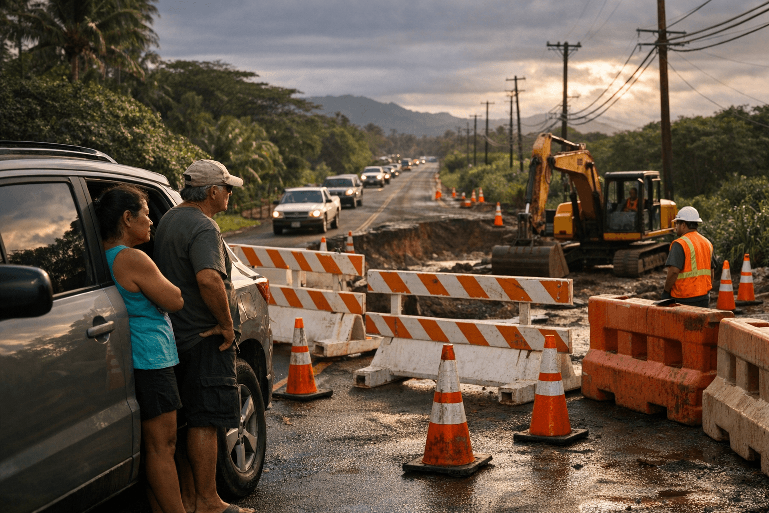 Full Weliweli Road closure in Kōloa to affect commuters and residents
