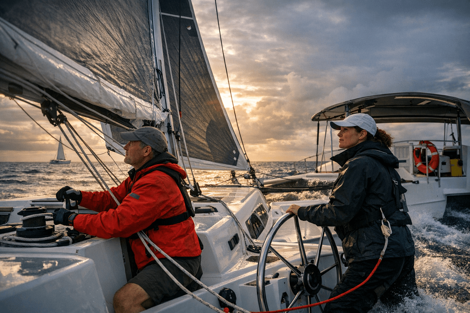 Practical trimming and safety tips for modern cruising catamarans