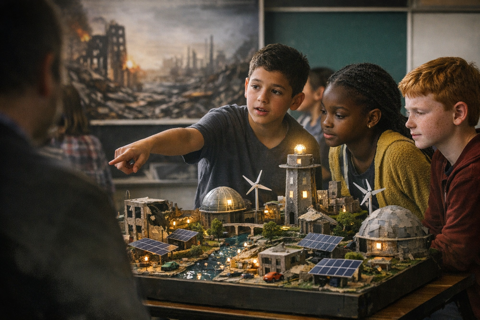 Byrd Elementary fifth graders design resilient future cities after disaster