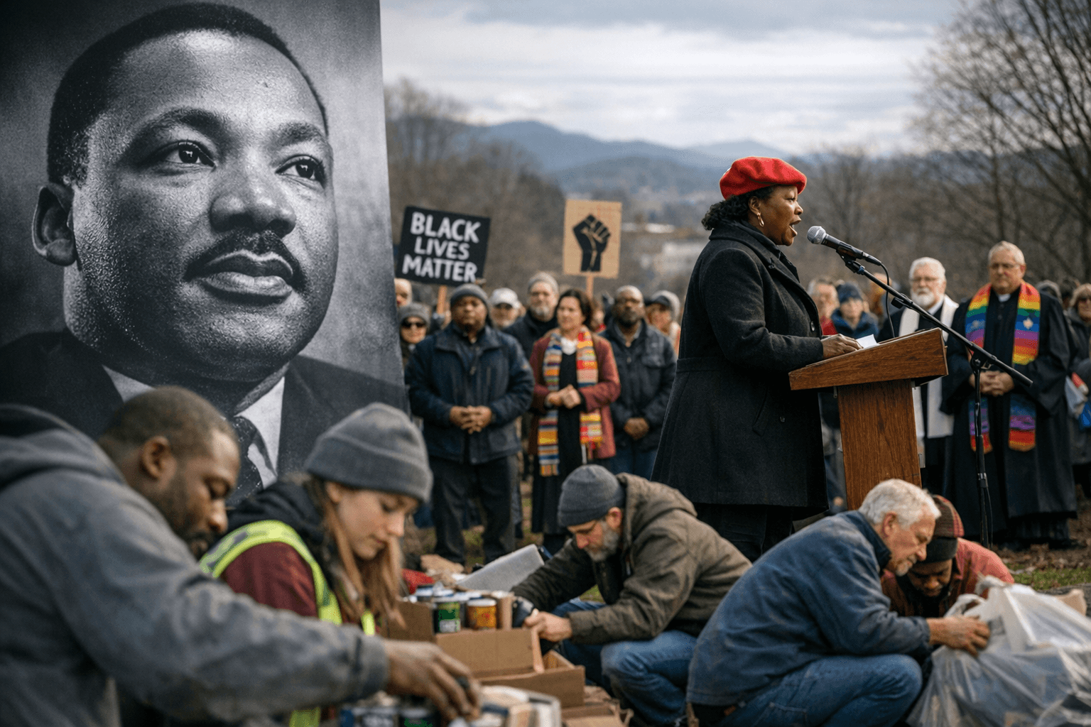 Buncombe marks MLK Day with speeches, demonstrations and service