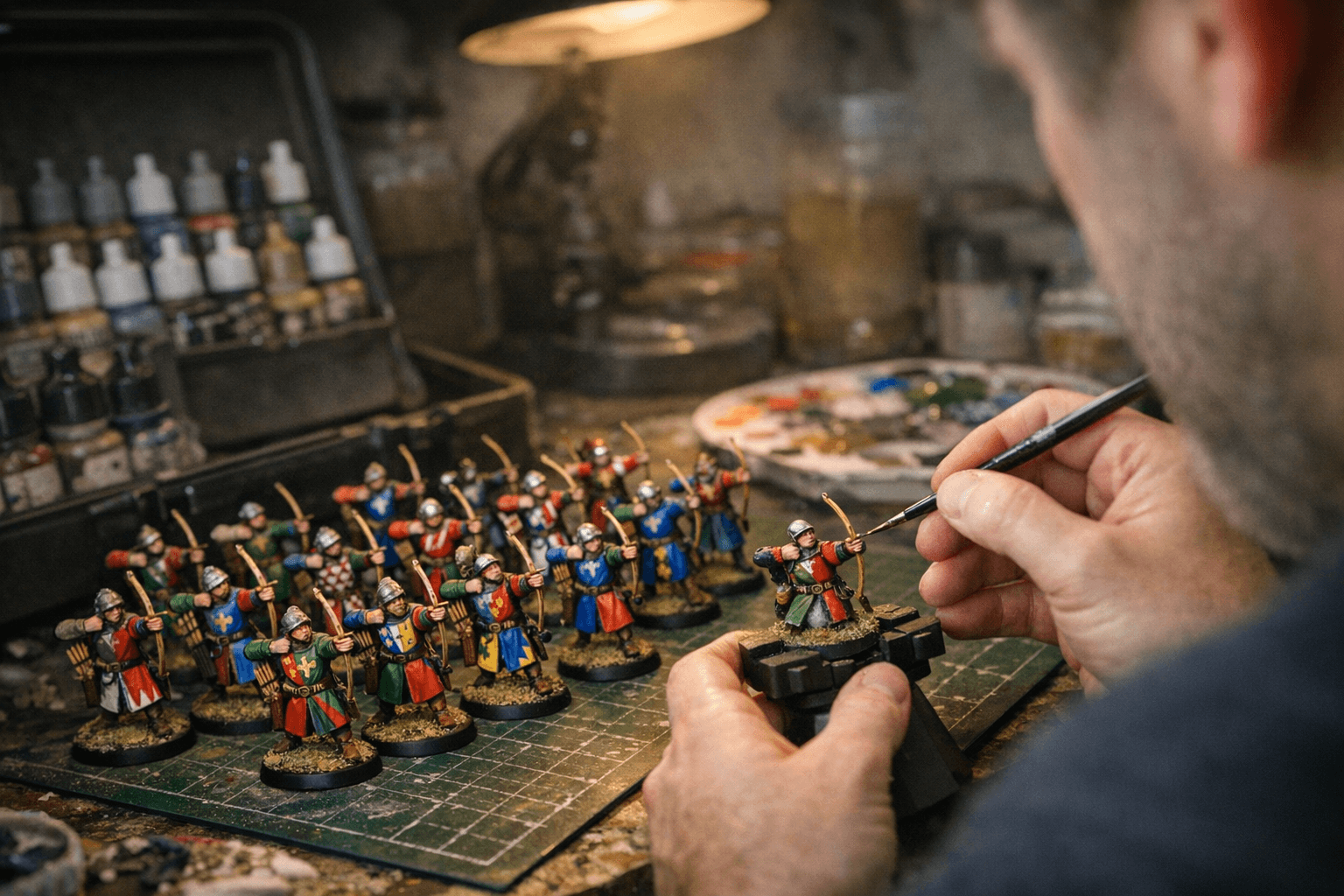 Painter reaches 24 of 365 mini goal with Bretonnian archers