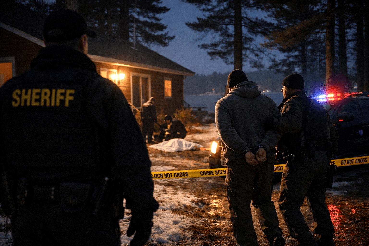 Woman found dead at Big Pine Lake home; suspect detained