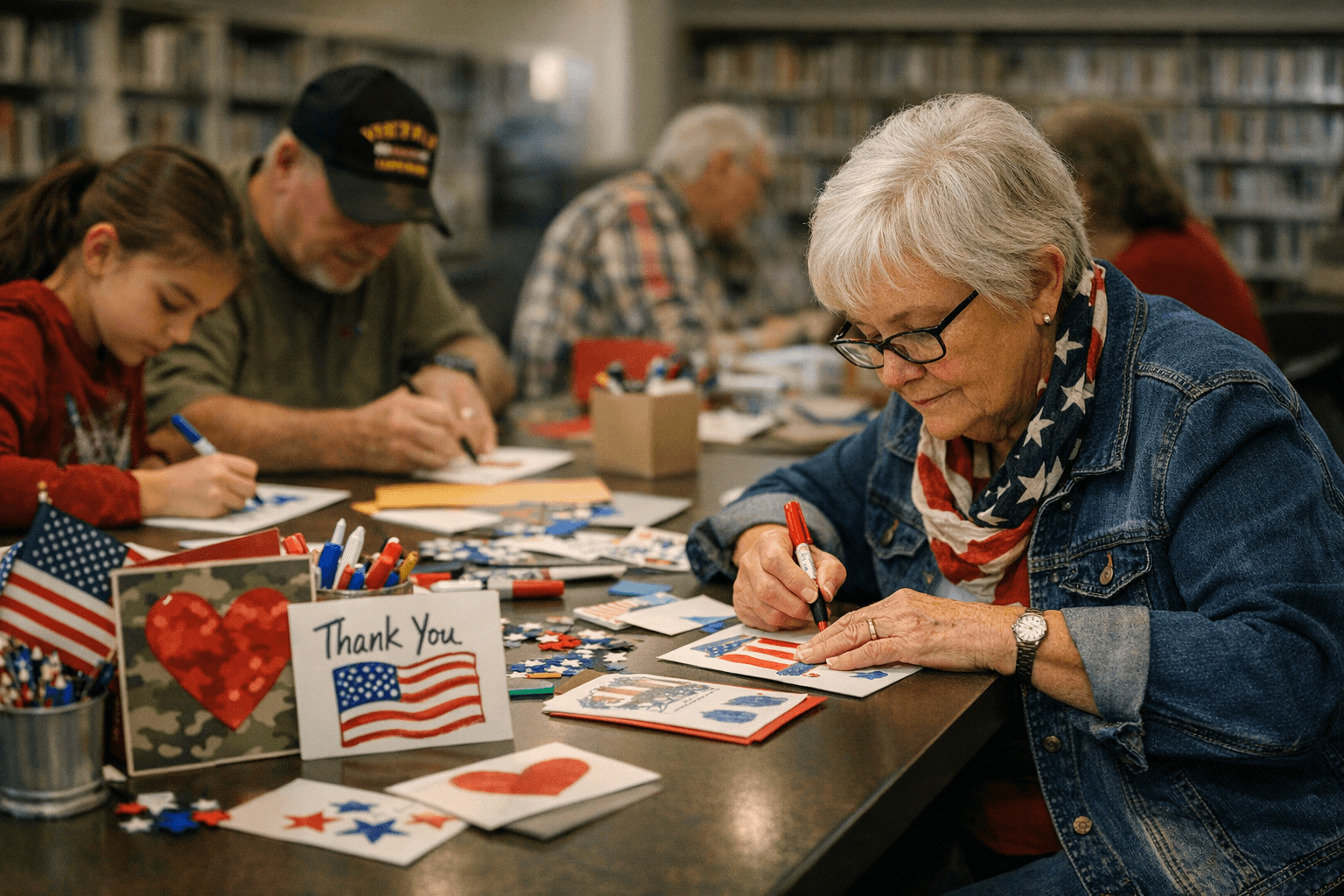 Volunteers to Make Cards for Veterans at White Rock Library
