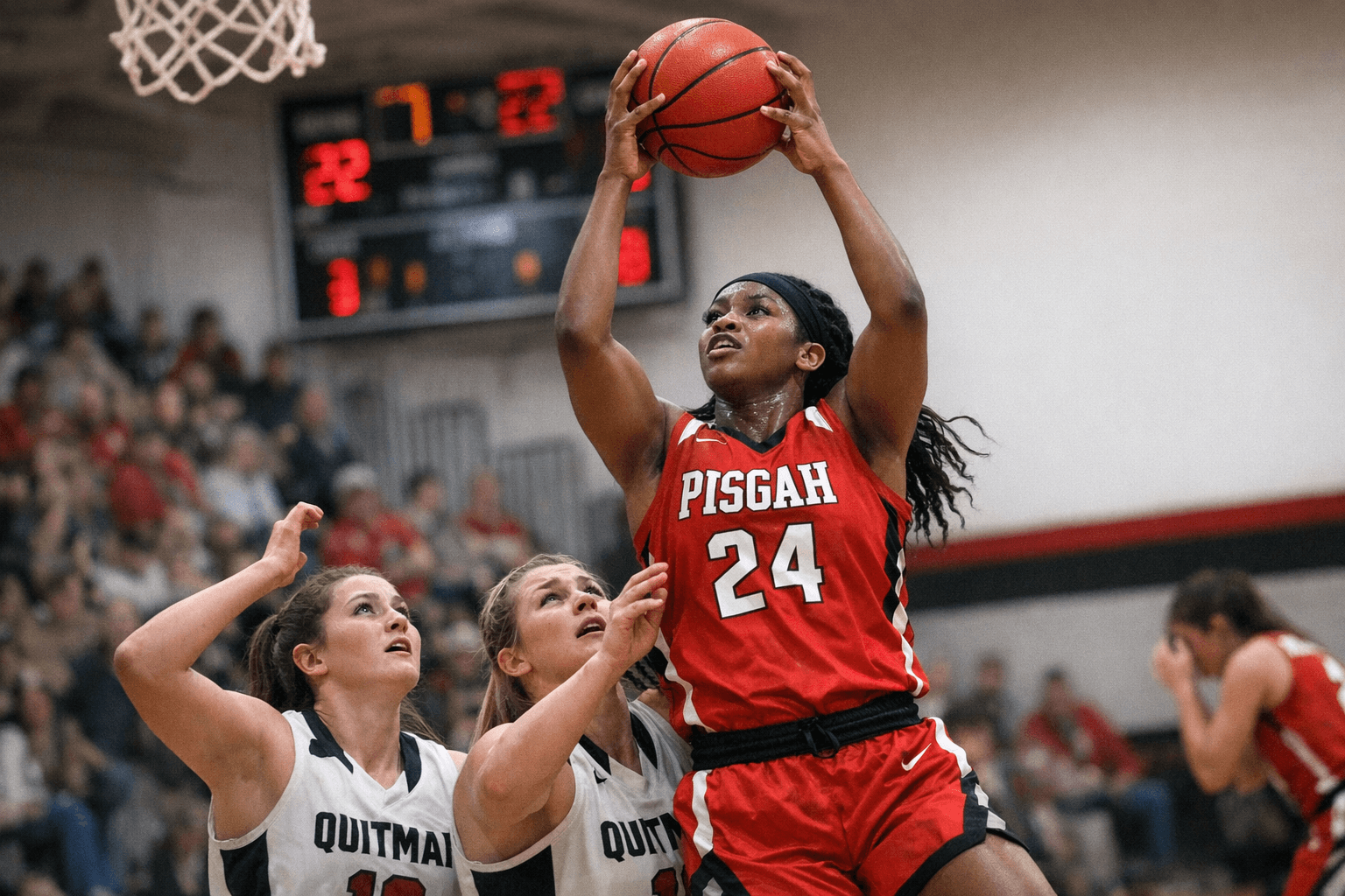 Quitman girls fall at home to Pisgah 63-49 as Johnson dominates