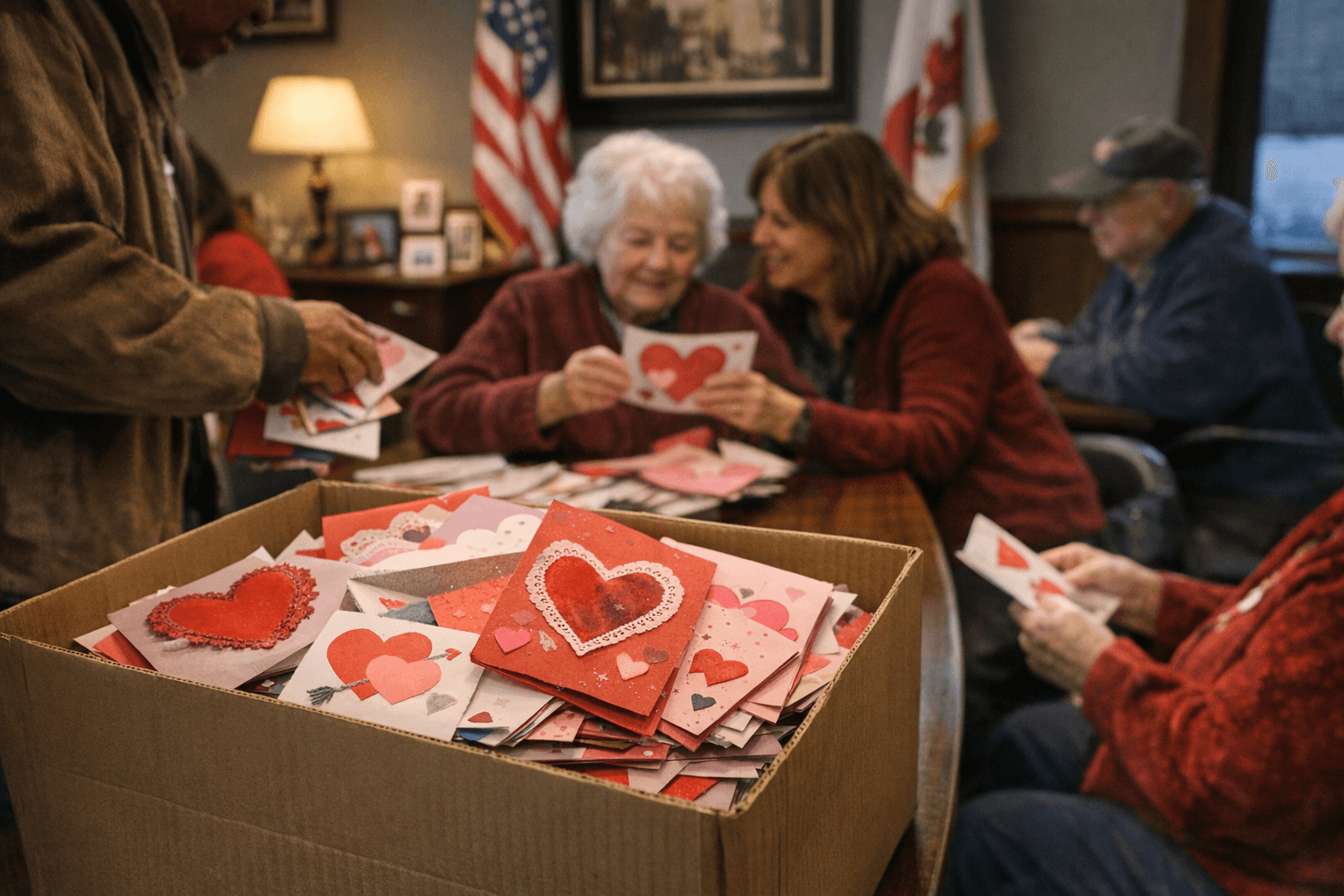State offices collect handmade Valentine’s cards for Morgan County seniors