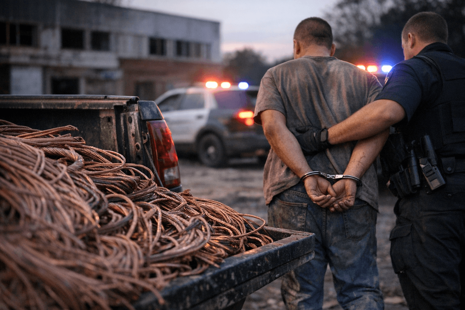 Fifth person arrested in theft of 1,000 pounds copper wiring
