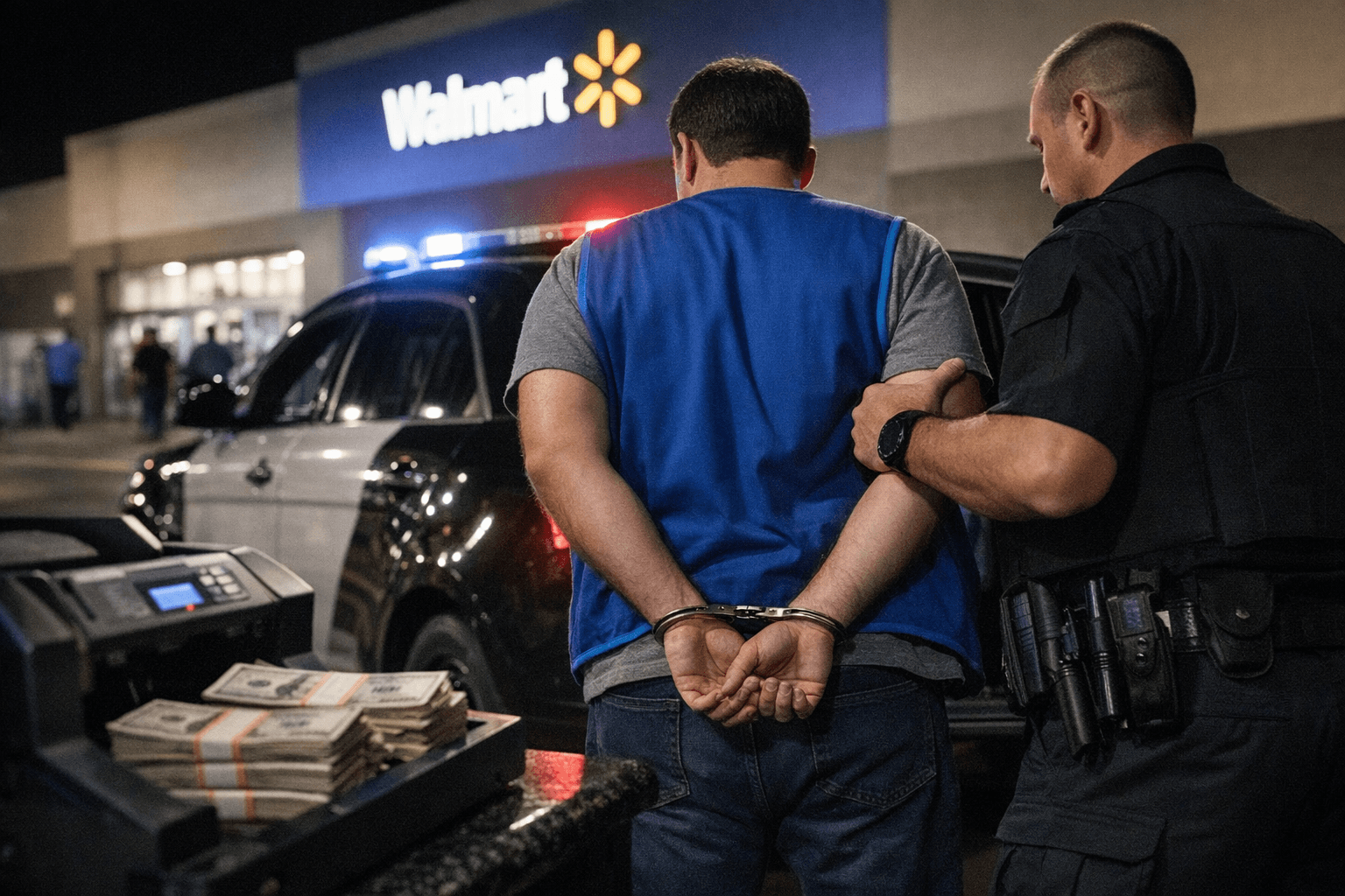 Walmart employee arrested for nearly $98,000 cash theft