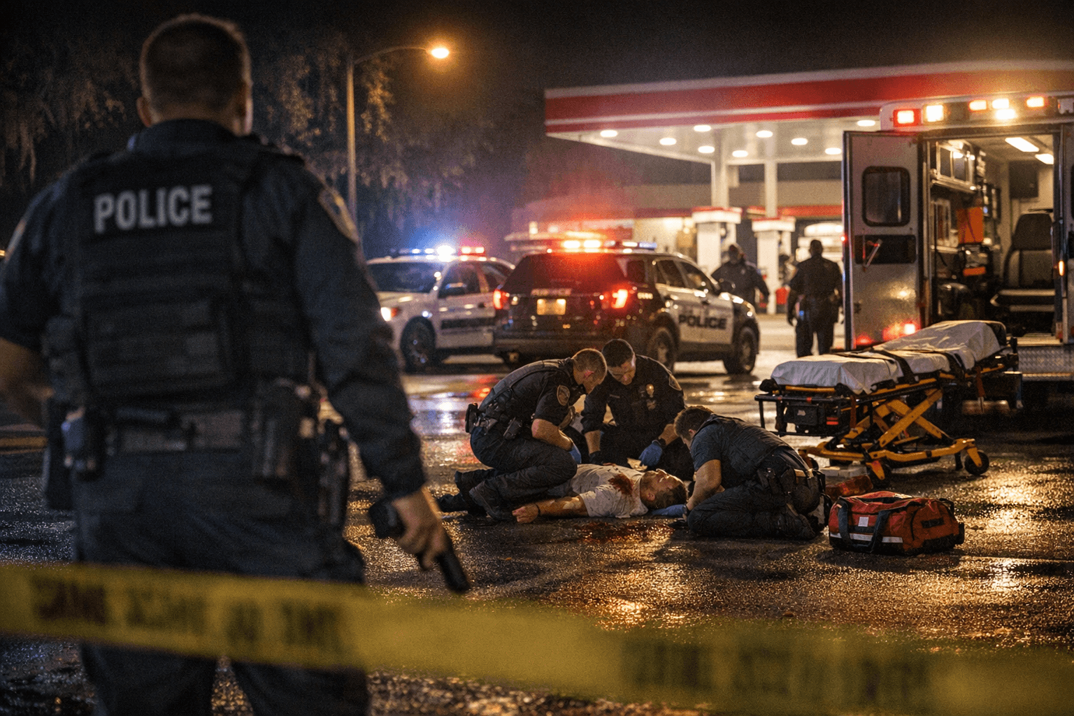 Longwood officer wounds suicidal man at Circle K parking lot