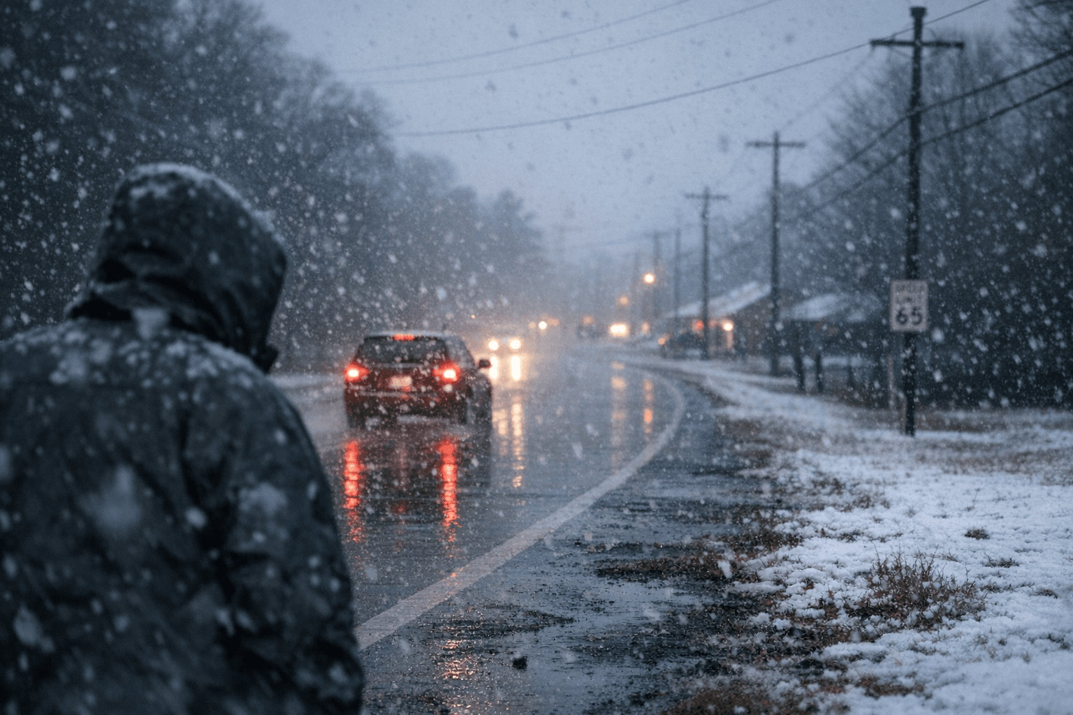 Weekend forecast warned rain then possible snow mix for Bamberg County