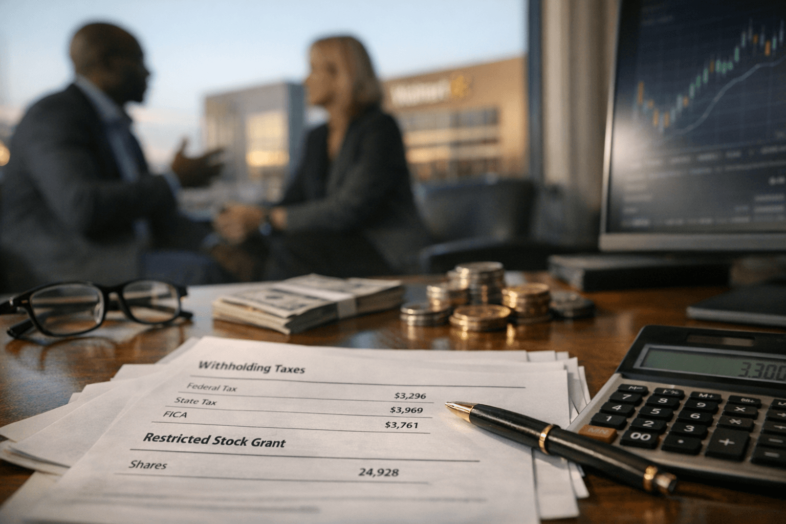 Walmart tech leaders reported tax-withheld shares and new grant