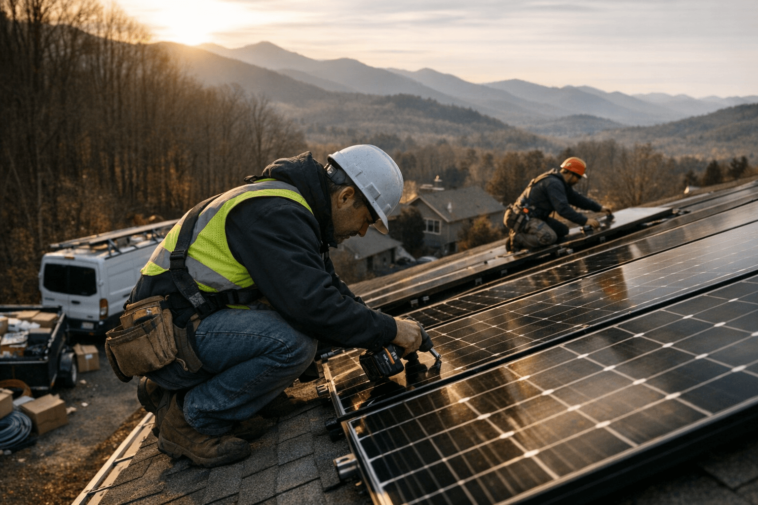 Year-end rush for rooftop solar strains Buncombe contractors and supply lines