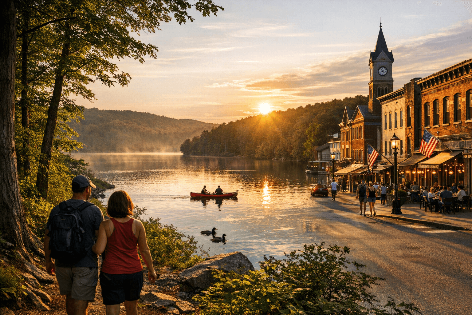 Sullivan County guide to historic downtowns, lakes, and trail networks