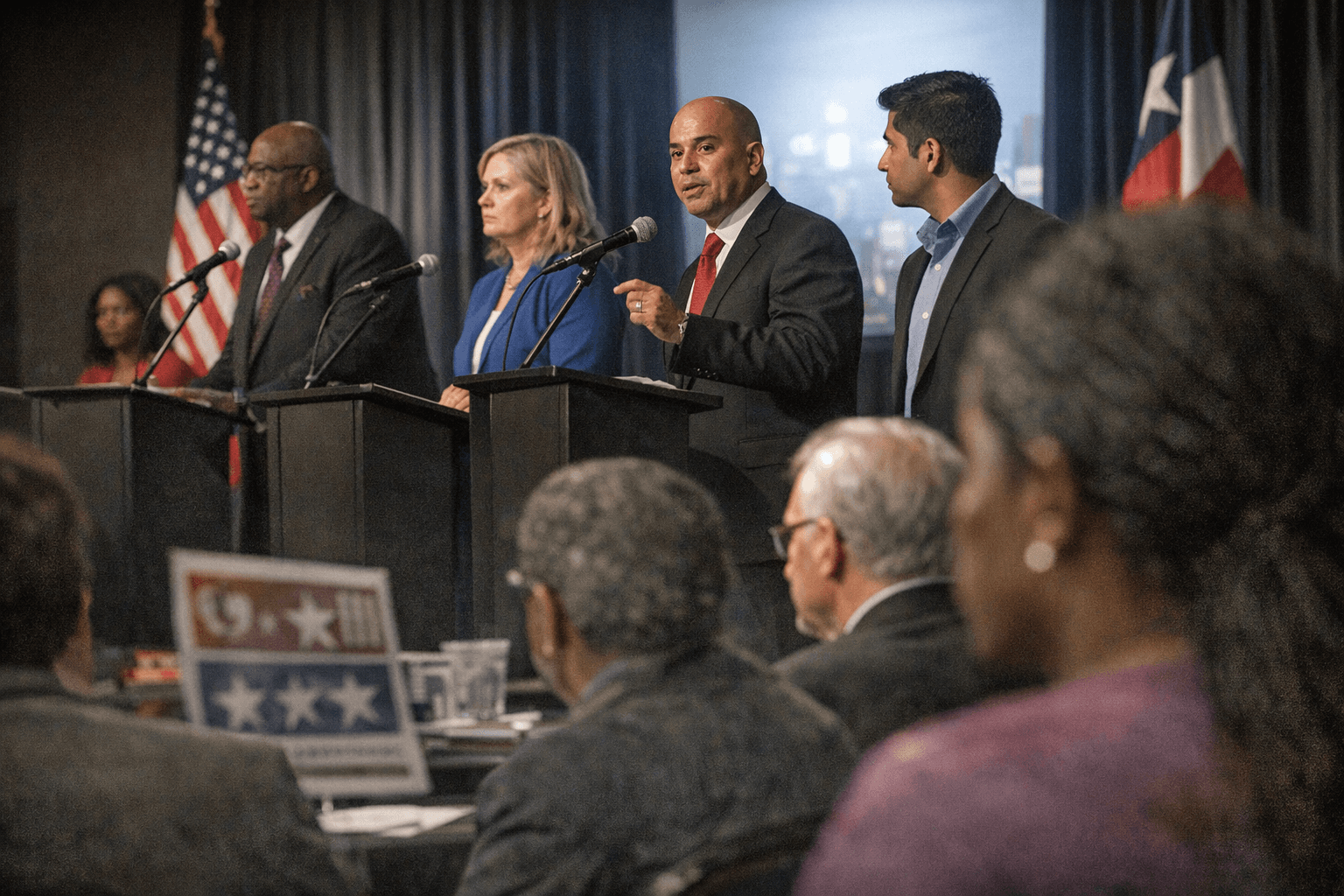 Crowded Democratic field vies for Harris County district clerk