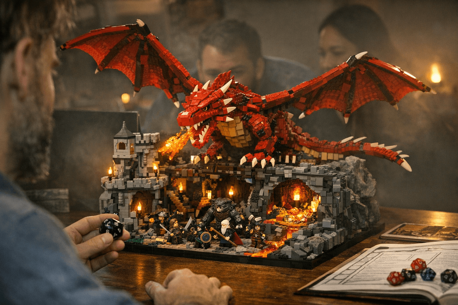LEGO and D&D unveil display-style Red Dragon’s Tale set