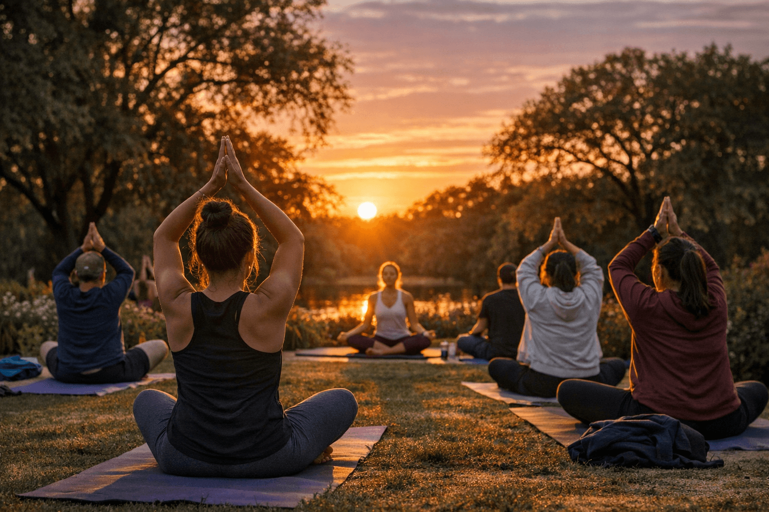 Free sunset yoga series offers low-barrier reset at local arboretum