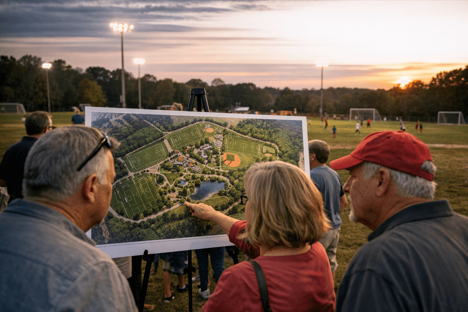 Forsyth unveils draft master plan for Polo Fields Park