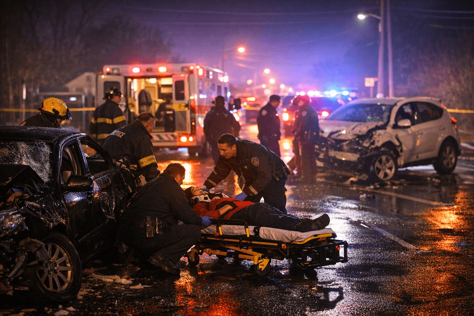 Three injured in two separate North Bellport car crashes