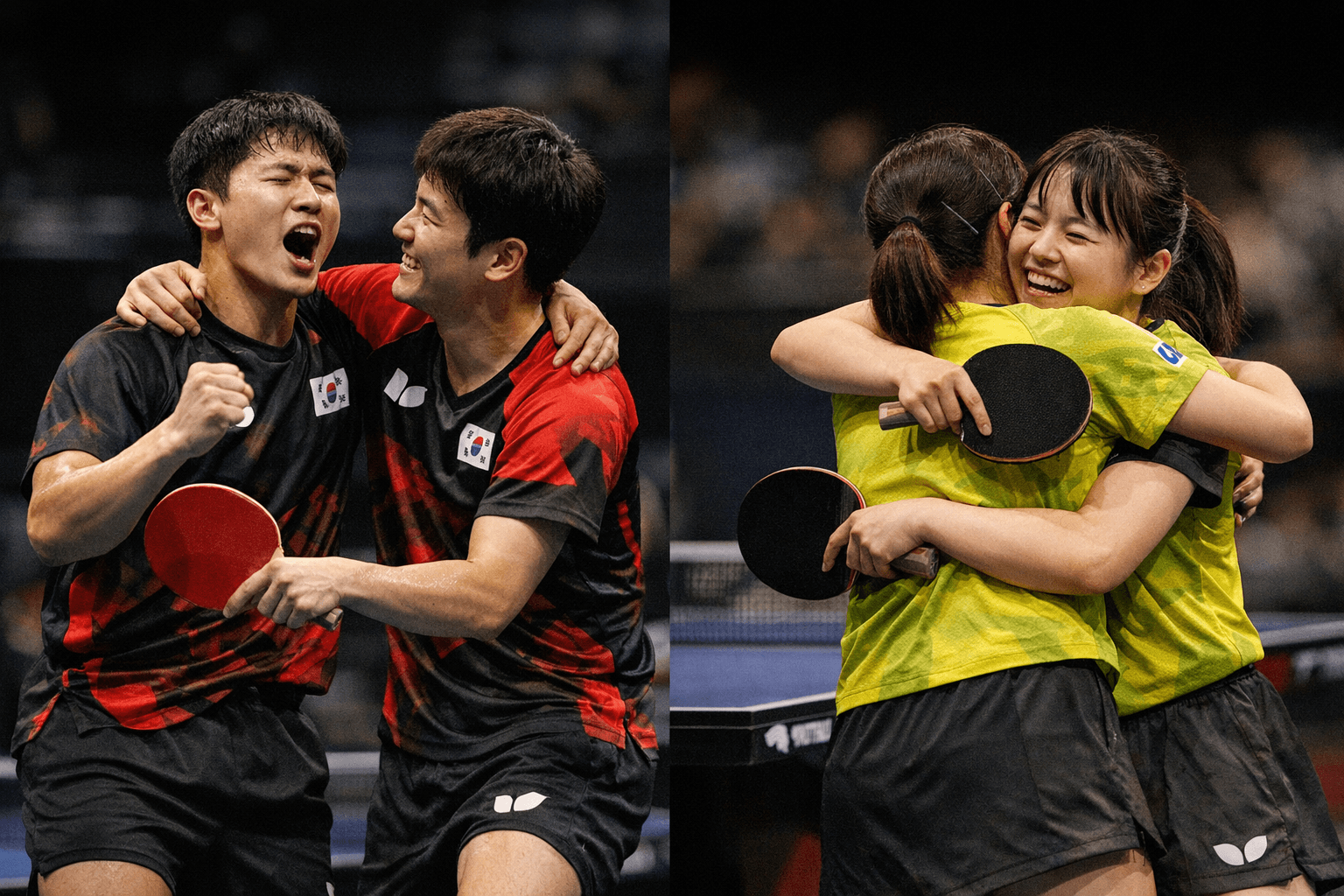 Korea and Japan split doubles titles at WTT Star Contender Doha
