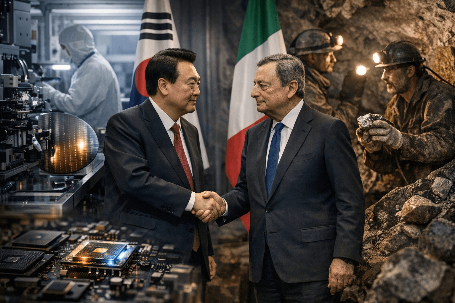South Korea and Italy pledge cooperation on AI, chips and critical minerals
