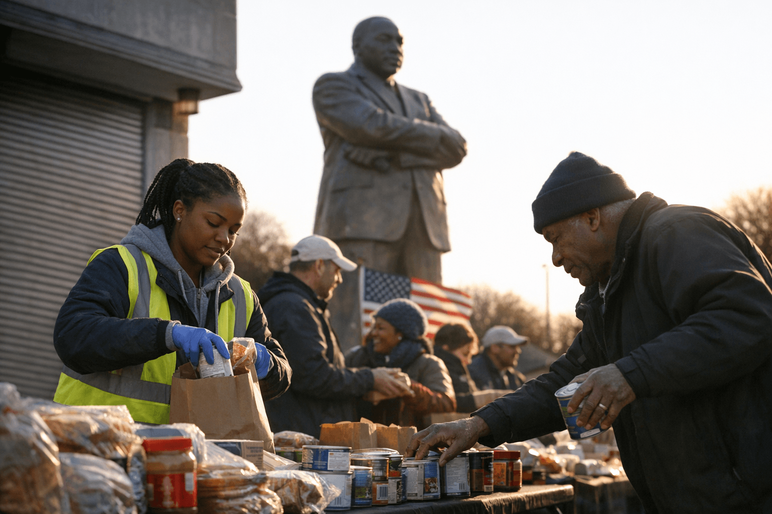 Prince George's government closures and volunteer drives marked MLK Day