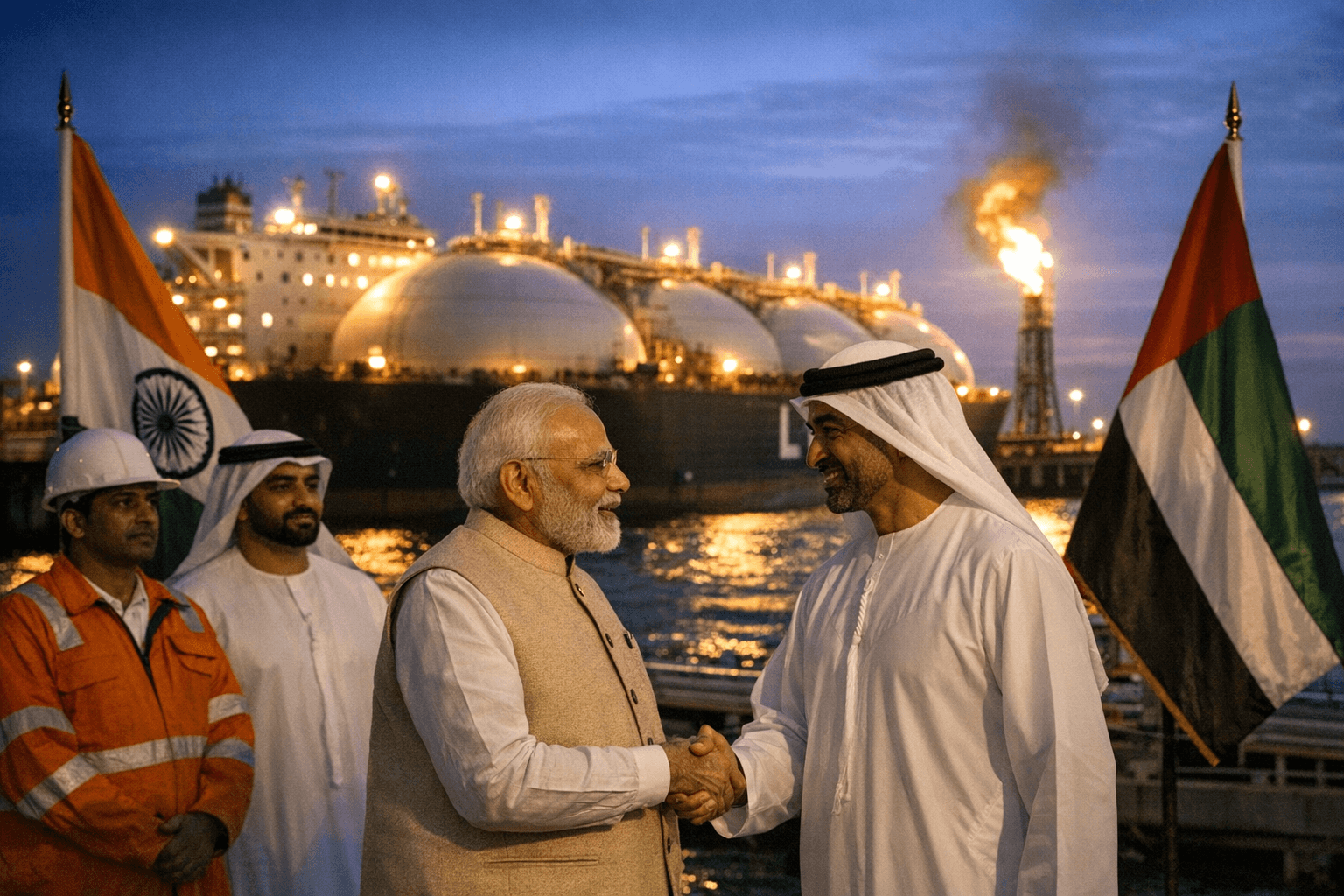India and UAE deepen ties with 10-year LNG supply pact