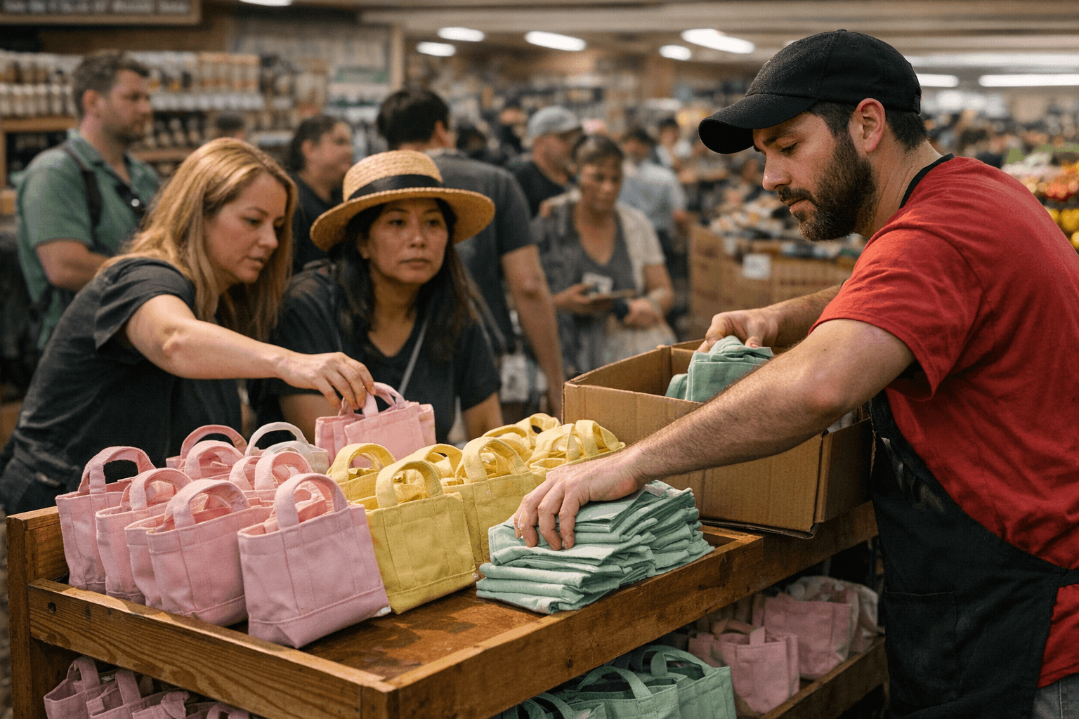 Trader Joe’s Restocks Viral Mini Tote Daily; Crew Members Field Customer Demand