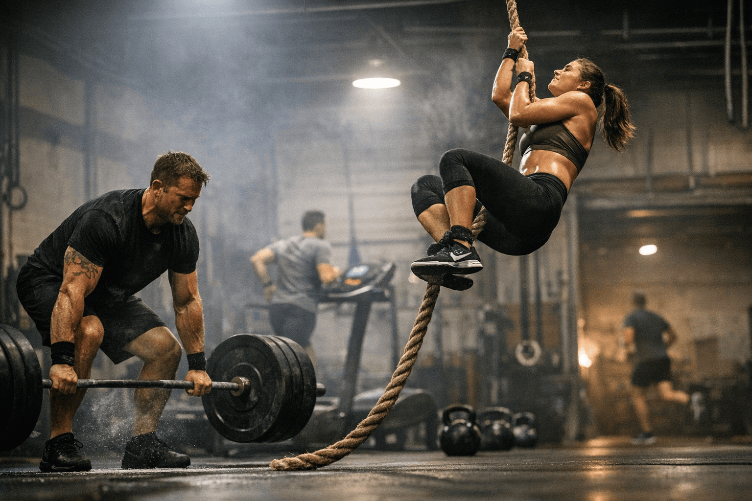 Jan. 16 WOD: Six Rounds of Runs, Deadlifts and Rope Climbs