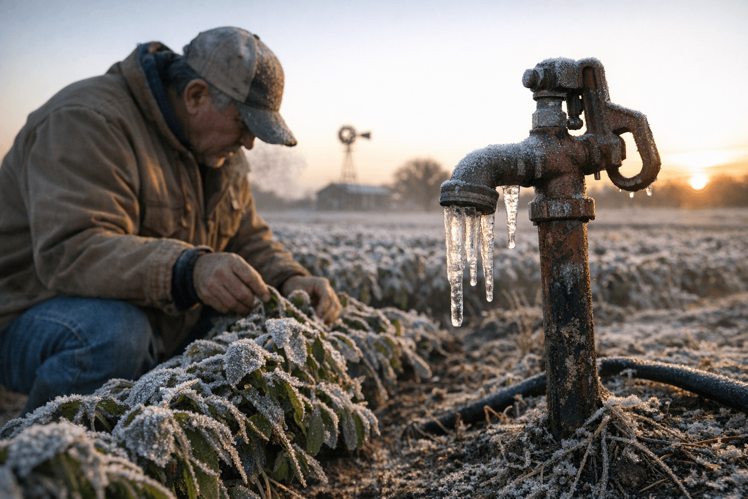 Freeze Warning: Temps Near 29°F Risk Crops, Pipes in Jim Wells County