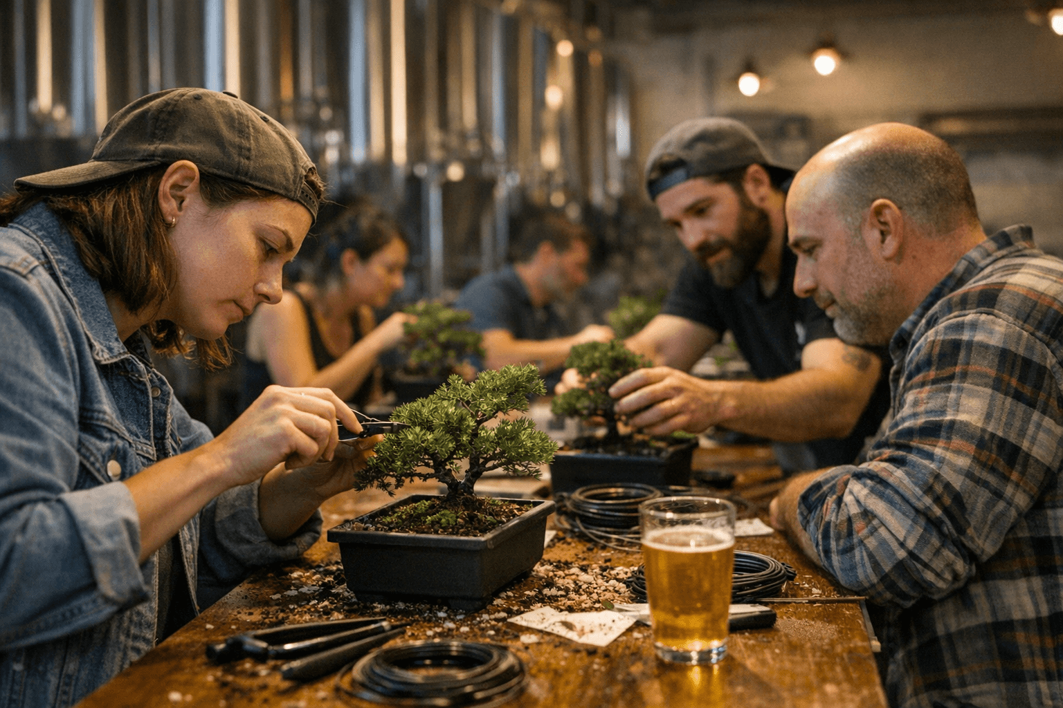 Sip and Learn Bonsai: Beginner Workshop at Industrial Arts Brewing