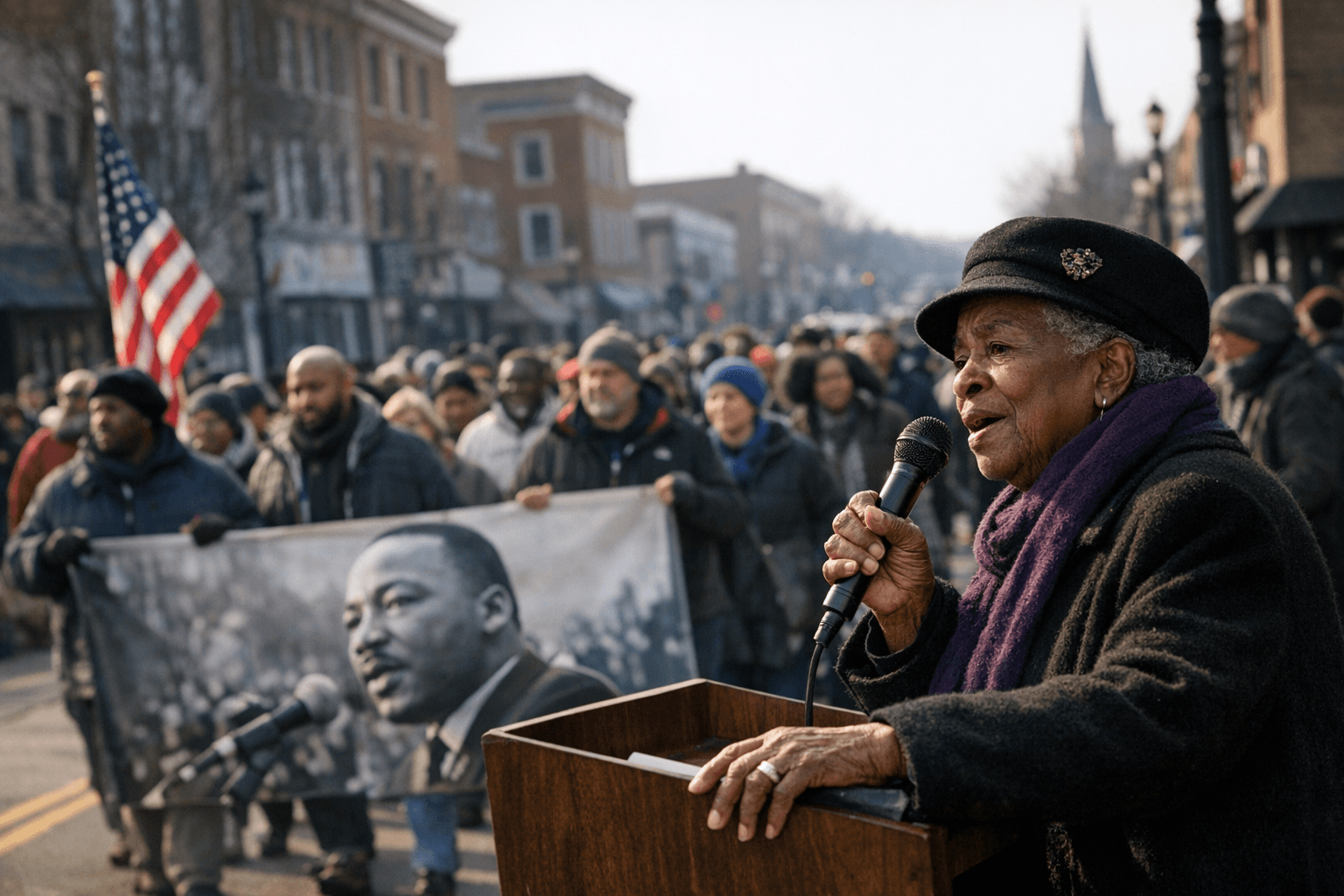 Middletown Revives In-Person Main Street MLK March; Elder Mary Marshall Keynotes
