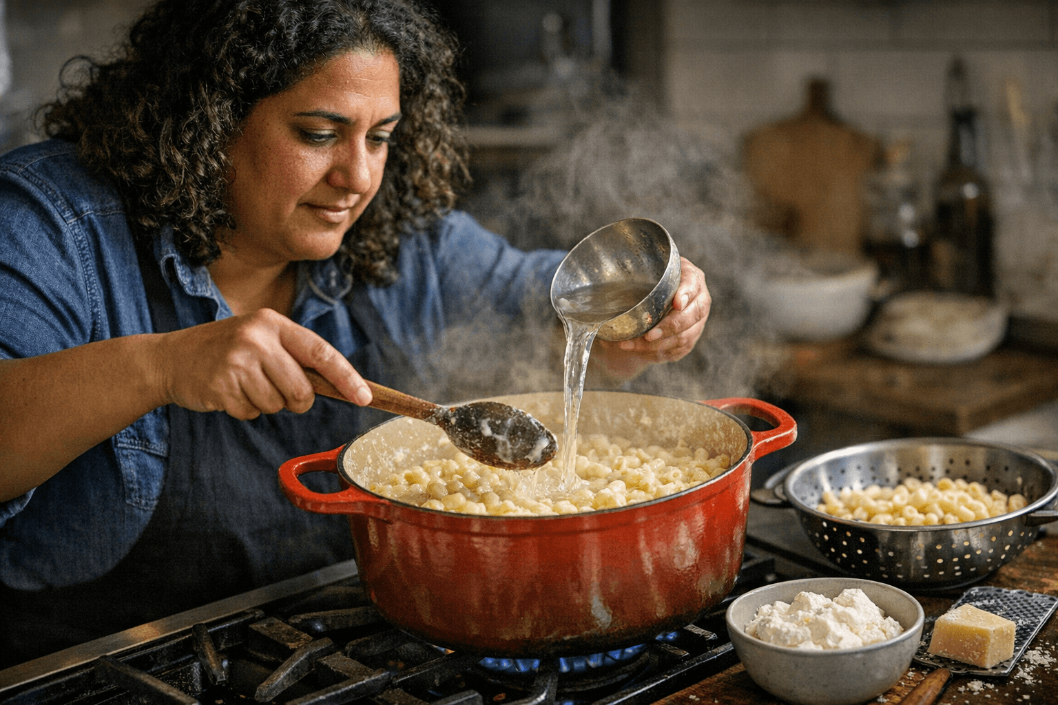 Samin Nosrat’s One-Pot Ricotta Mac and Cheese Uses Starchy Water