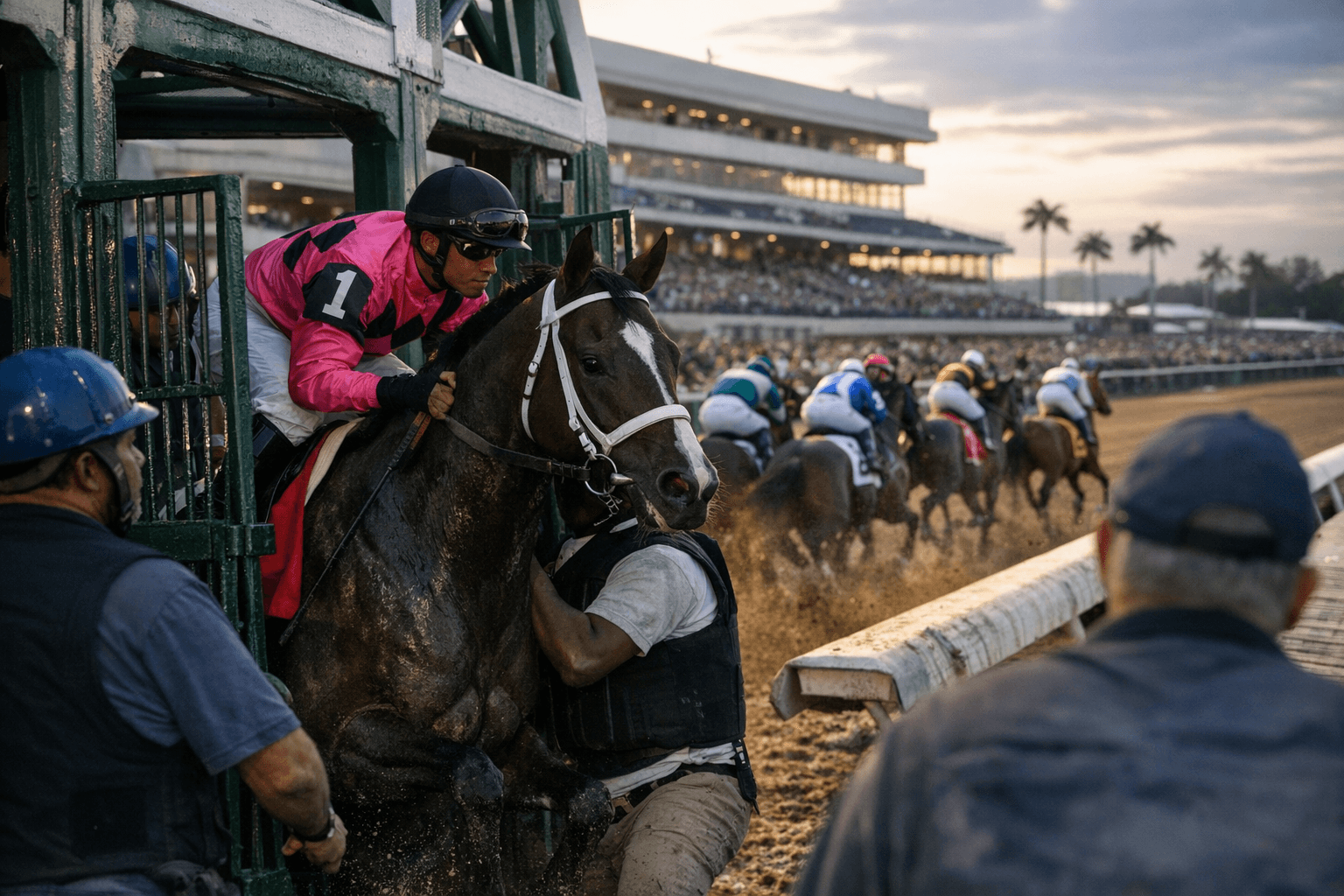Disco Time Draws Post 1, Installed 8-5 Favorite for Grade 1 Pegasus