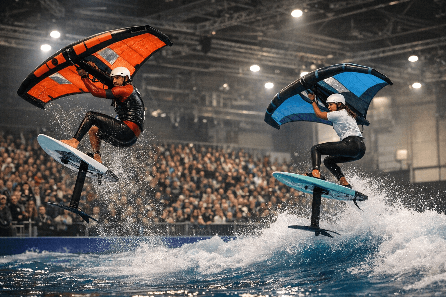 Indoor GWA Wingfoil World Cup in Düsseldorf Crowns Sosa and Suardiaz
