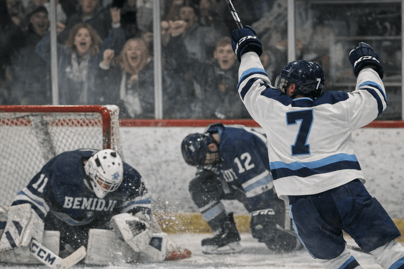 Fulton's OT Goal, 74 Saves Seal Northern Lakes 1-0 Win