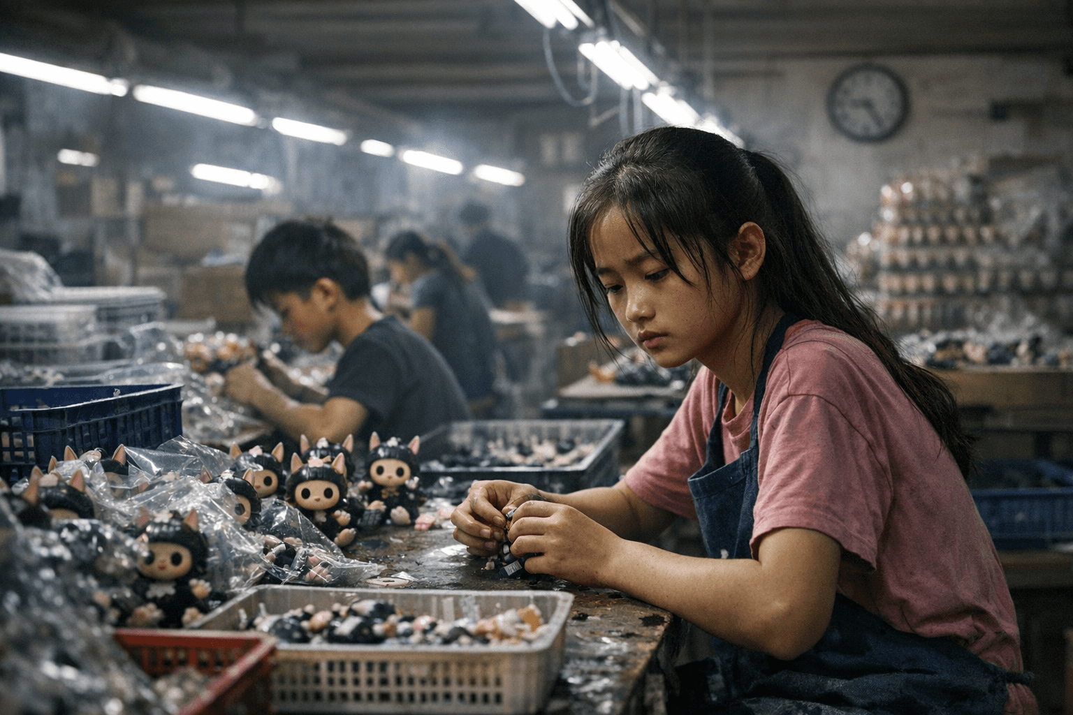 Labubu Supplier Shunjia Toys Accused of Using Underage Workers, 100+ Hours Overtime