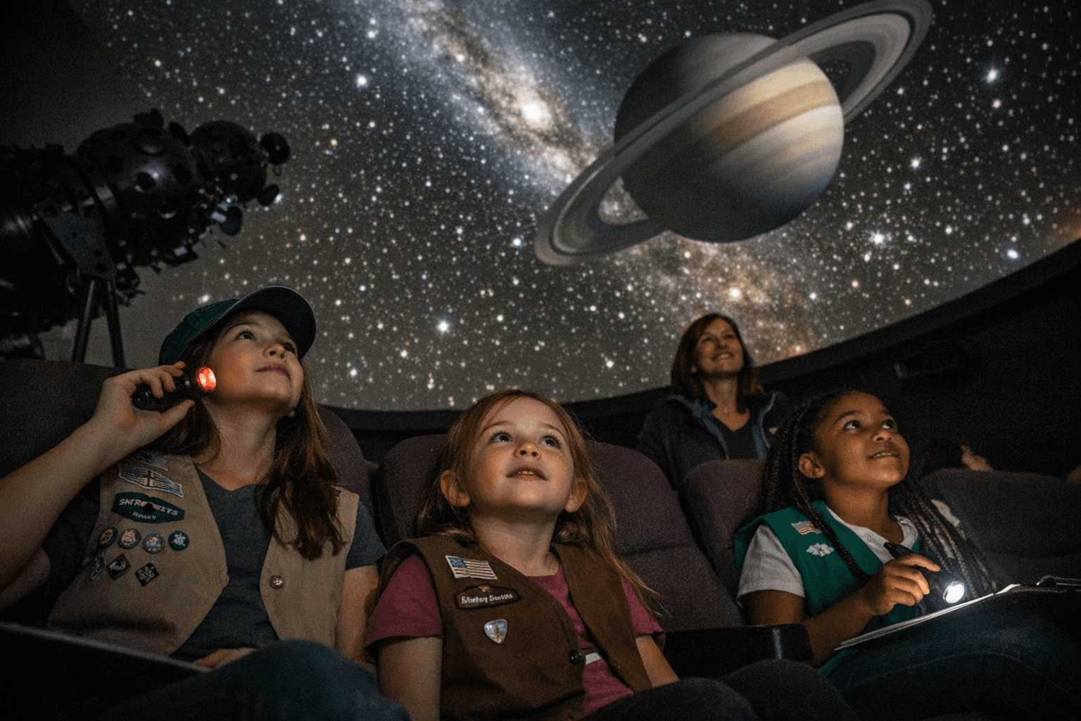 PEEC Offers Space-Themed Planetarium Programs for Girl Scouts, Brownies to Earn Badges