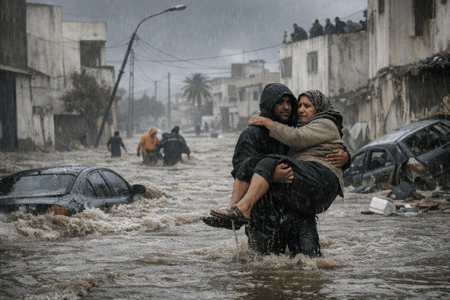 Tunisia reels as unprecedented storms kill four and inundate cities