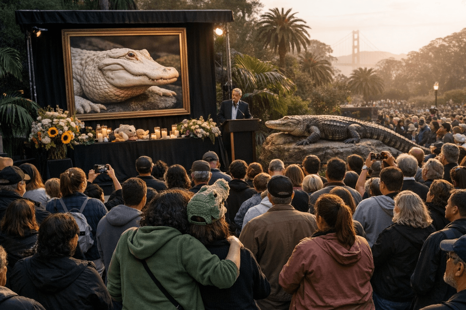 2,000 Attend Claude Forever Memorial, City Names Street Claude the Alligator Way