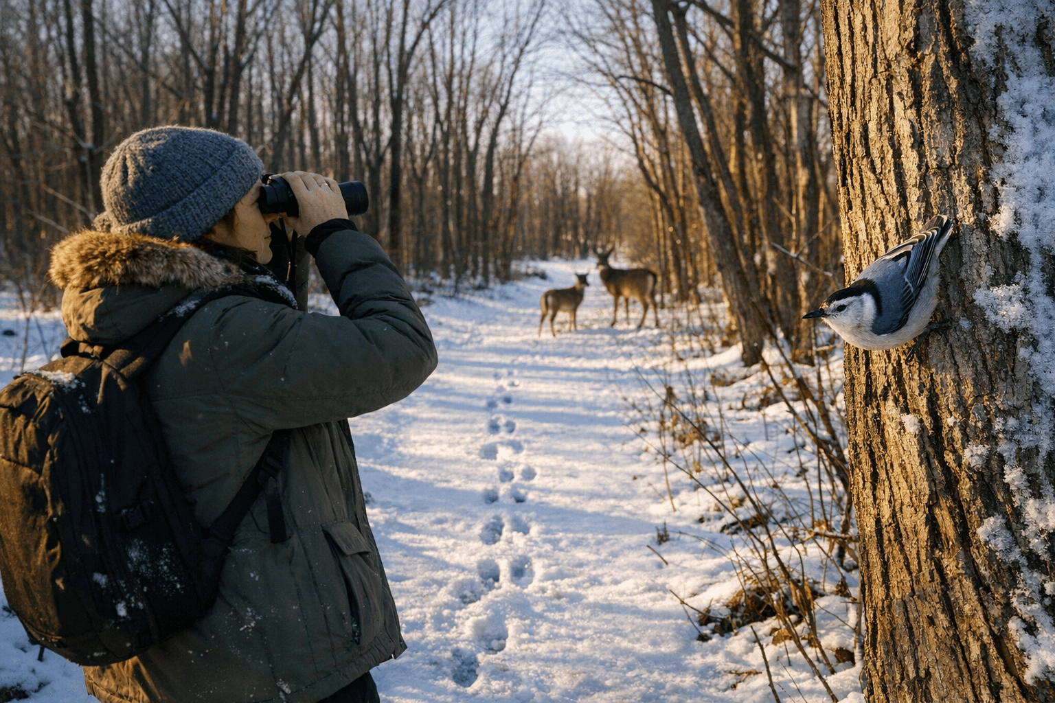 Cumberland County Winter: Clear Sightlines, Birdwatching, Tracks and Trails